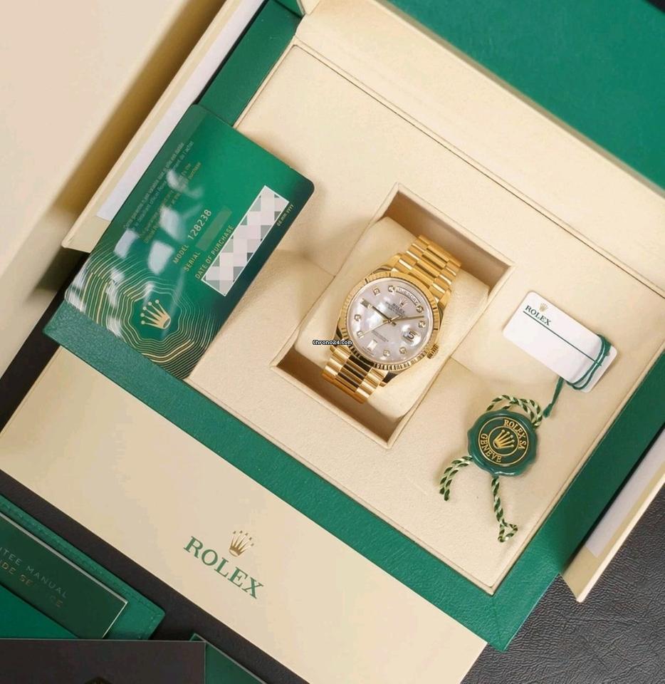 Rolex | Day-Date | 128238 | 36 x 43 mm | Yellow gold | Automatic