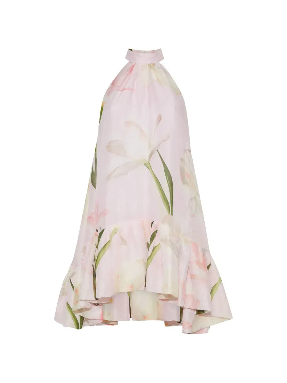 Arca floral-print ruffled dress
