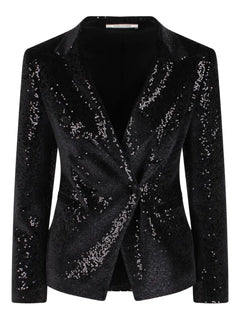 sequin-embellished blazer