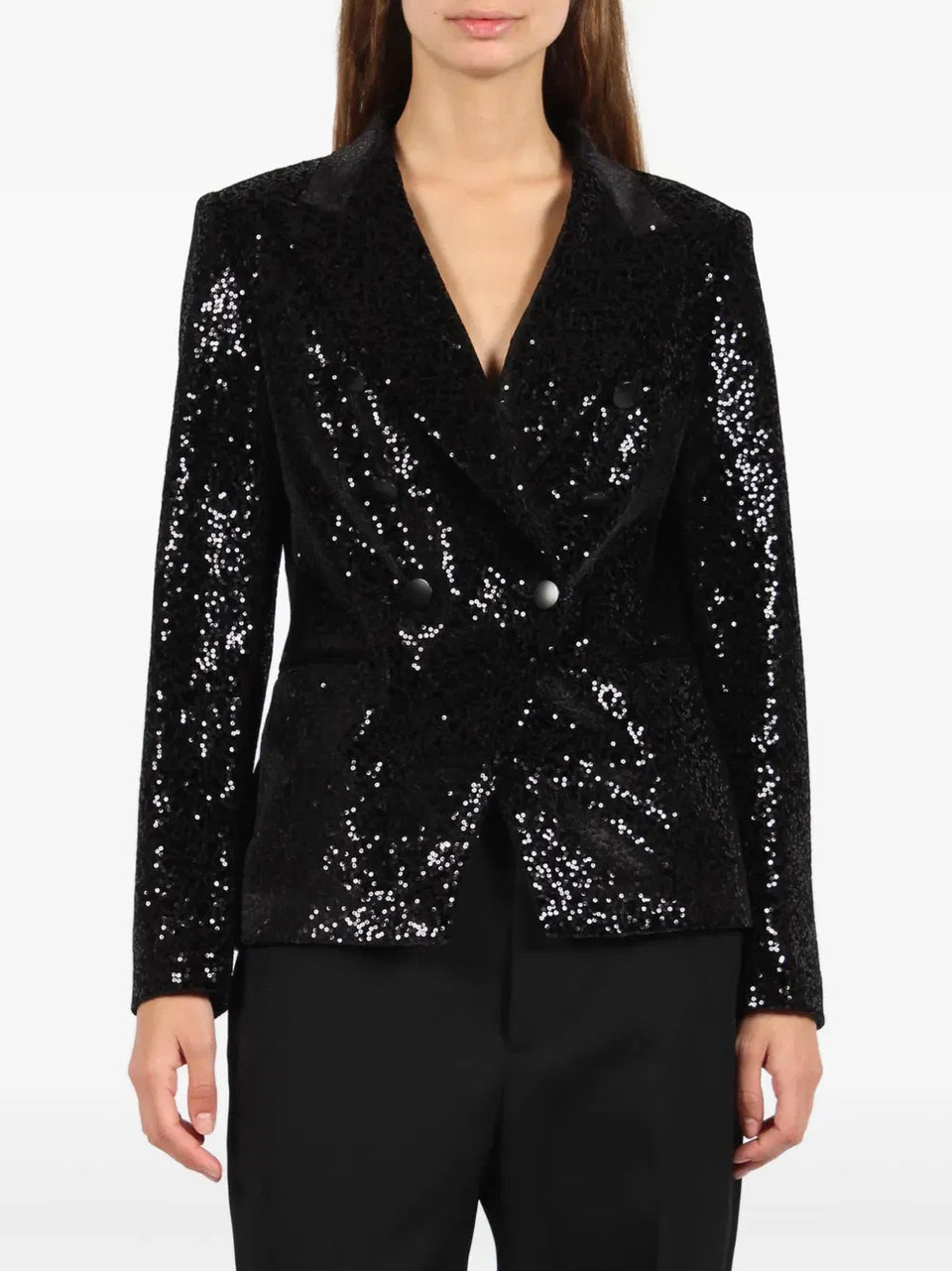 sequin-embellished blazer