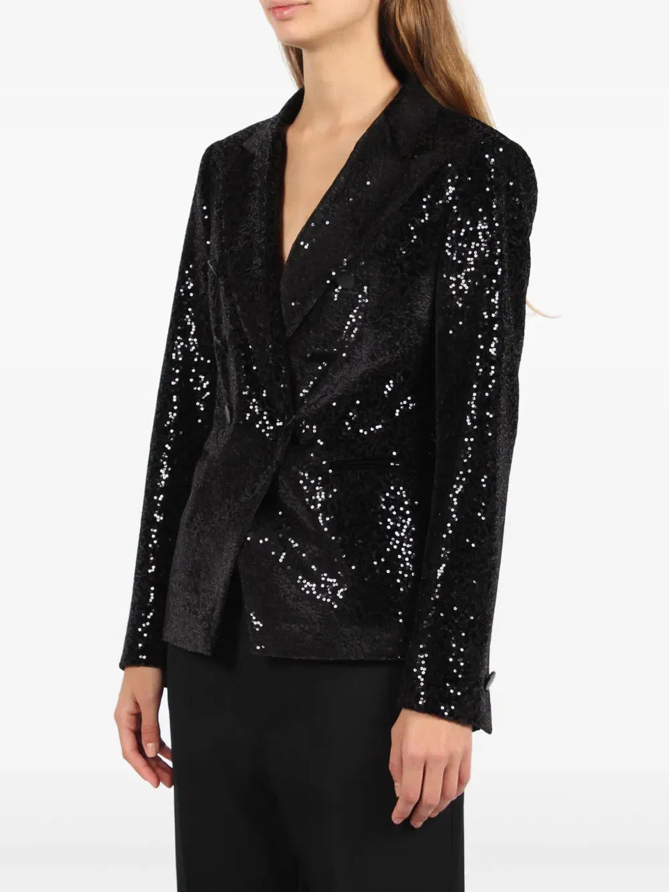 sequin-embellished blazer
