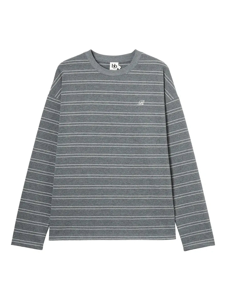 striped embroidered T-Shirt