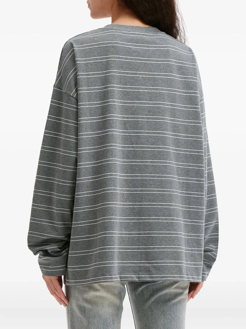 striped embroidered T-Shirt