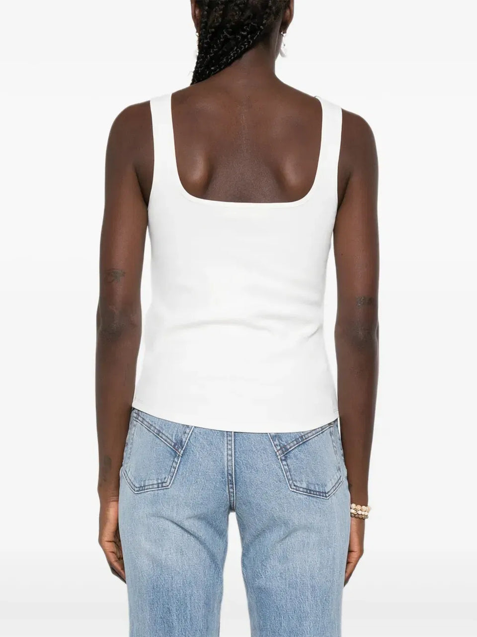 embellished neckline top