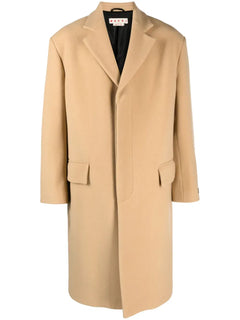 notched-lapels single-breasted coat