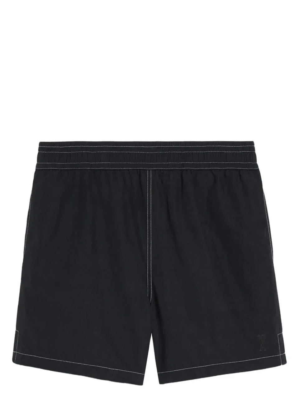 Ami de Coeur contrast-stitching swim shorts