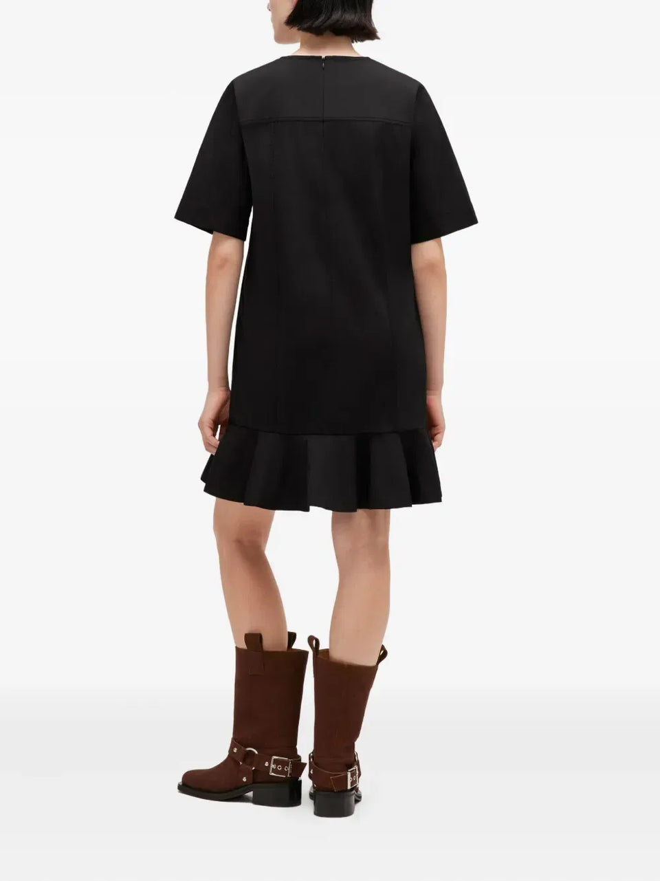ruffled pocket dress
