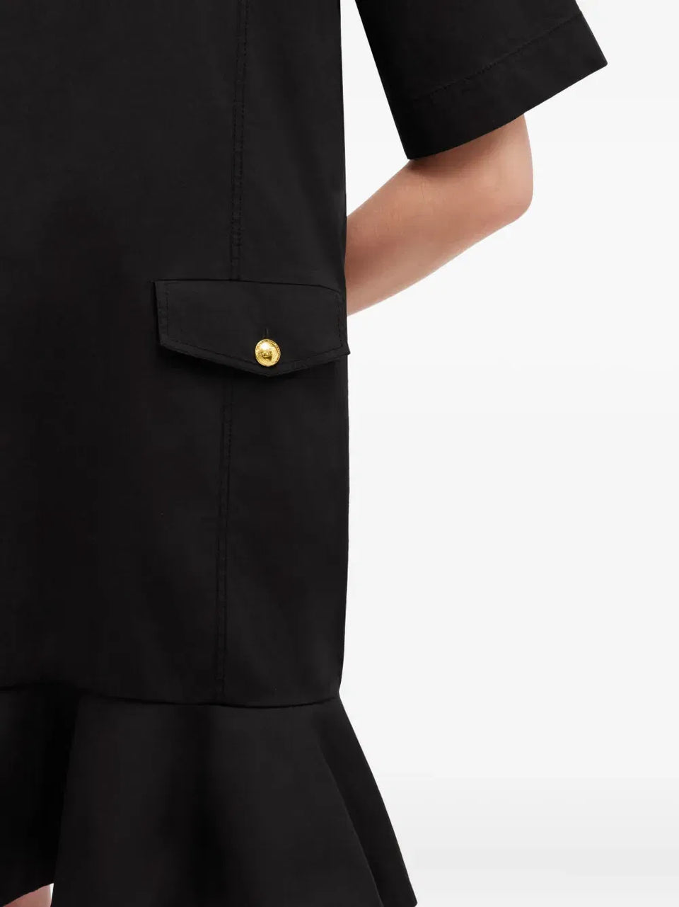 ruffled pocket dress