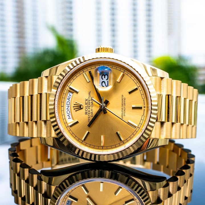Rolex | Day-Date | 128238 | Yellow gold | 36 mm | Yellow gold | Gold | Automatic