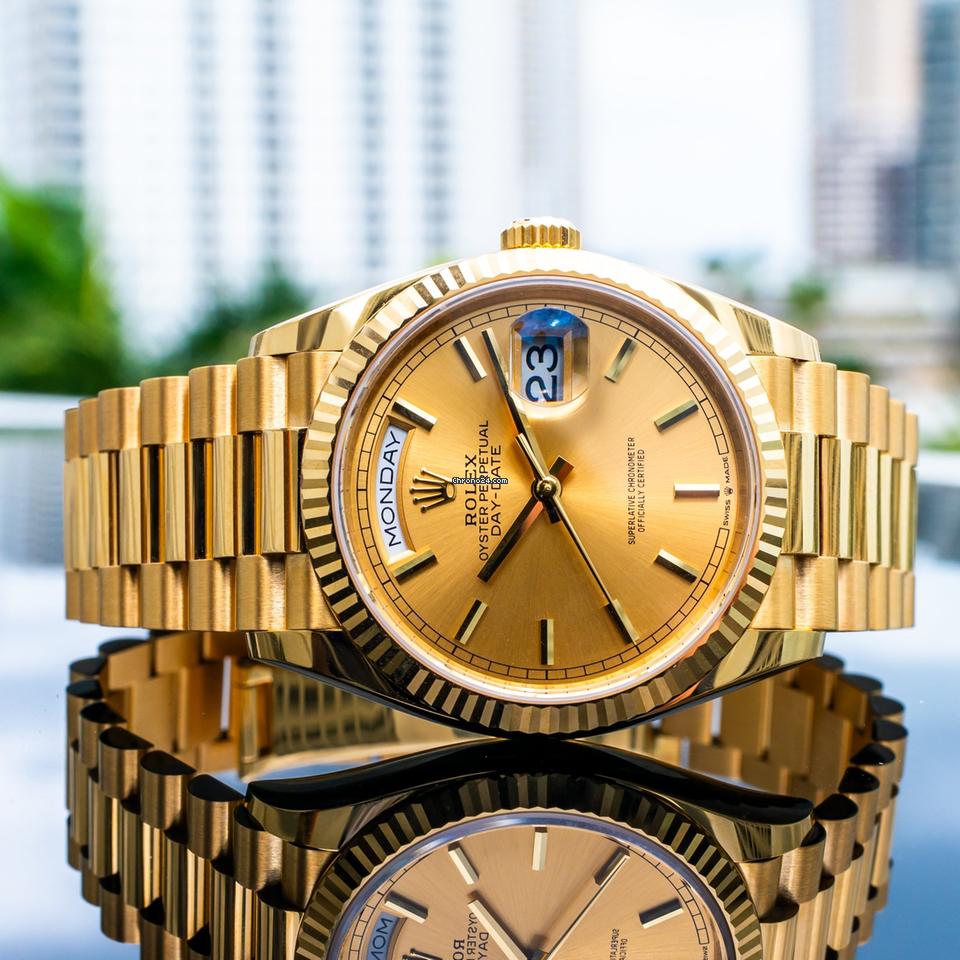 Rolex | Day-Date | 128238 | Yellow gold | 36 mm | Yellow gold | Gold | Automatic