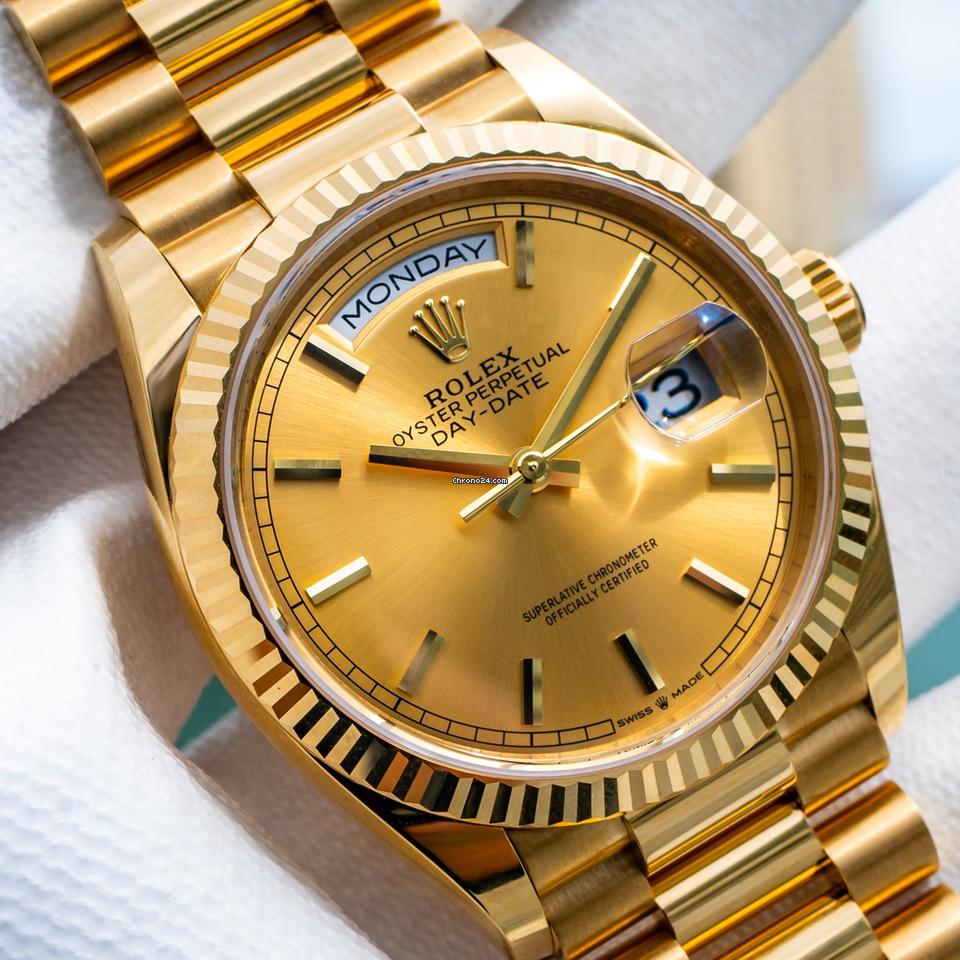 Rolex | Day-Date | 128238 | Yellow gold | 36 mm | Yellow gold | Gold | Automatic