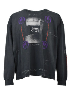 distressed long-sleeved T-Shirt