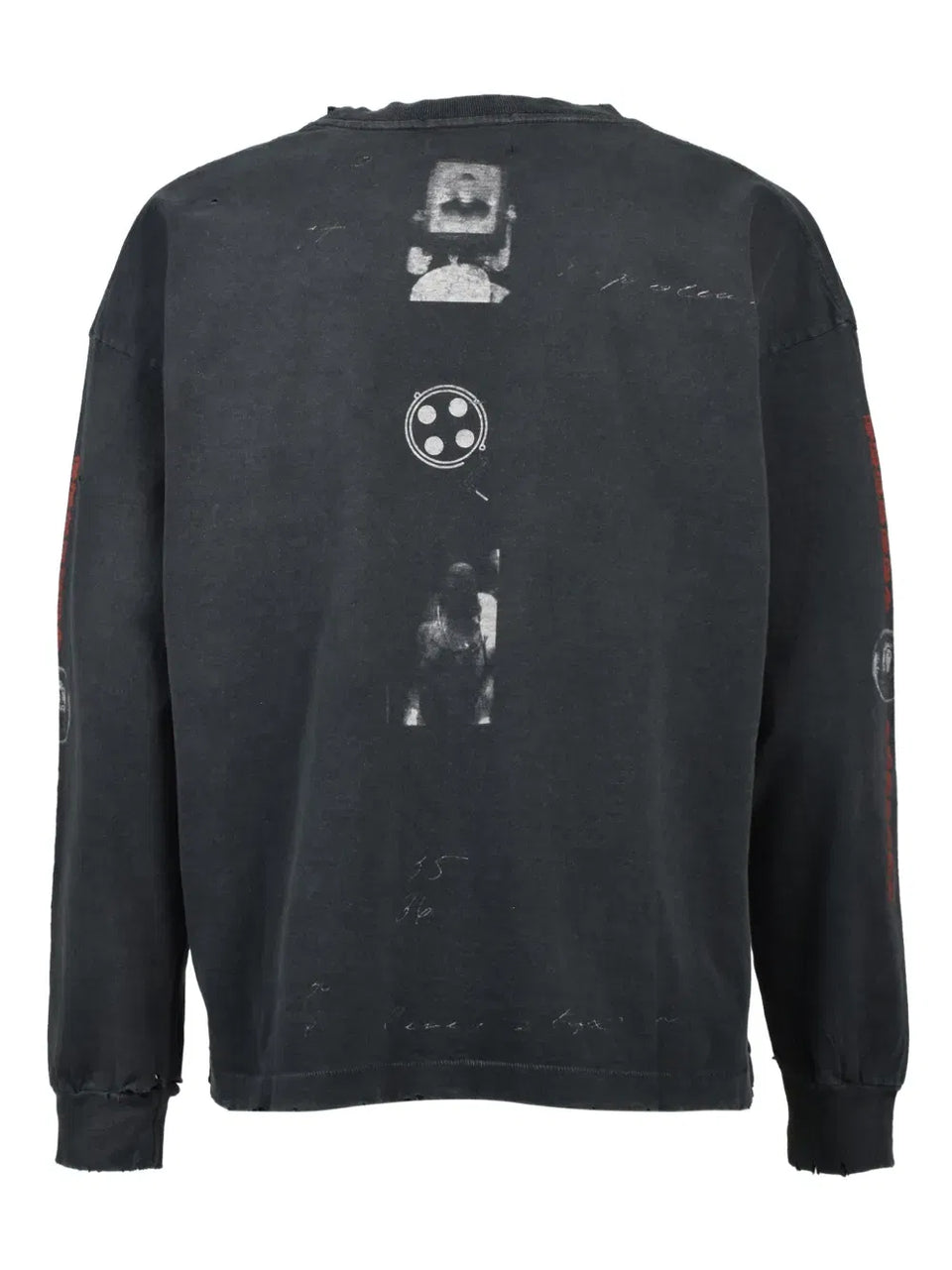 distressed long-sleeved T-Shirt