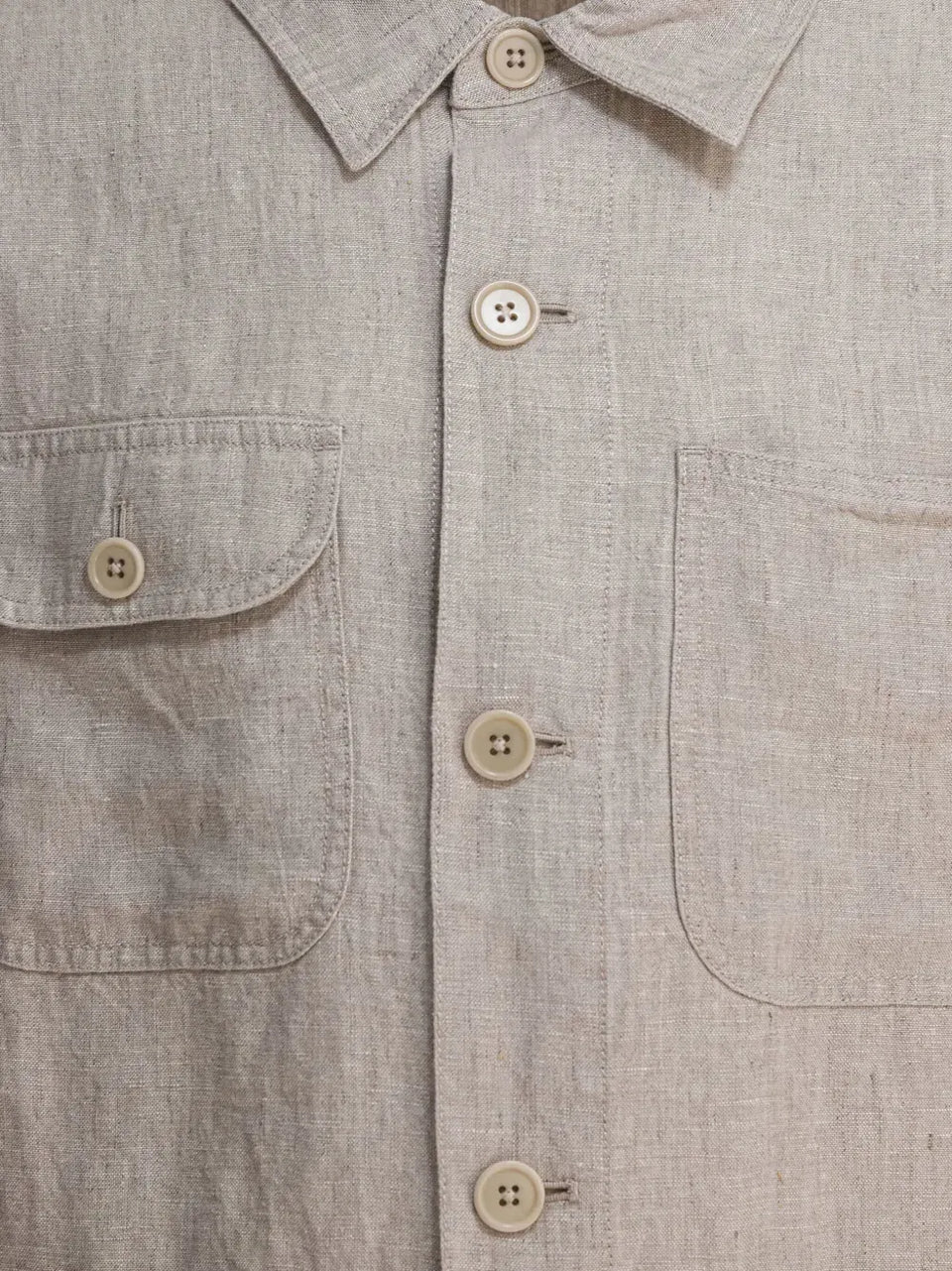Work linen shirt jacket