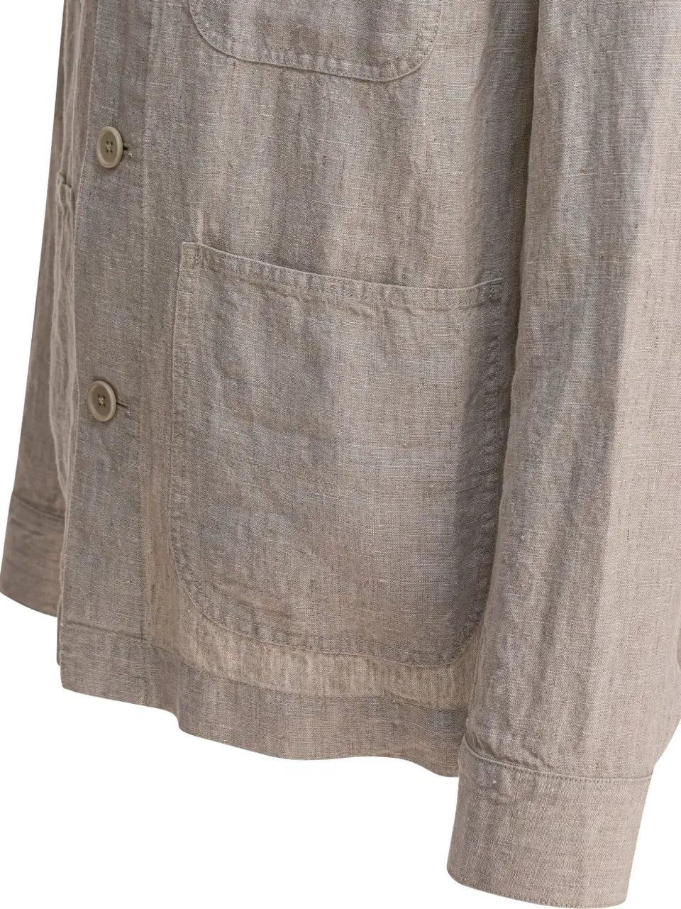 Work linen shirt jacket