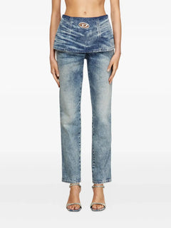 D-Hourjian 007Da peplum-waist jeans