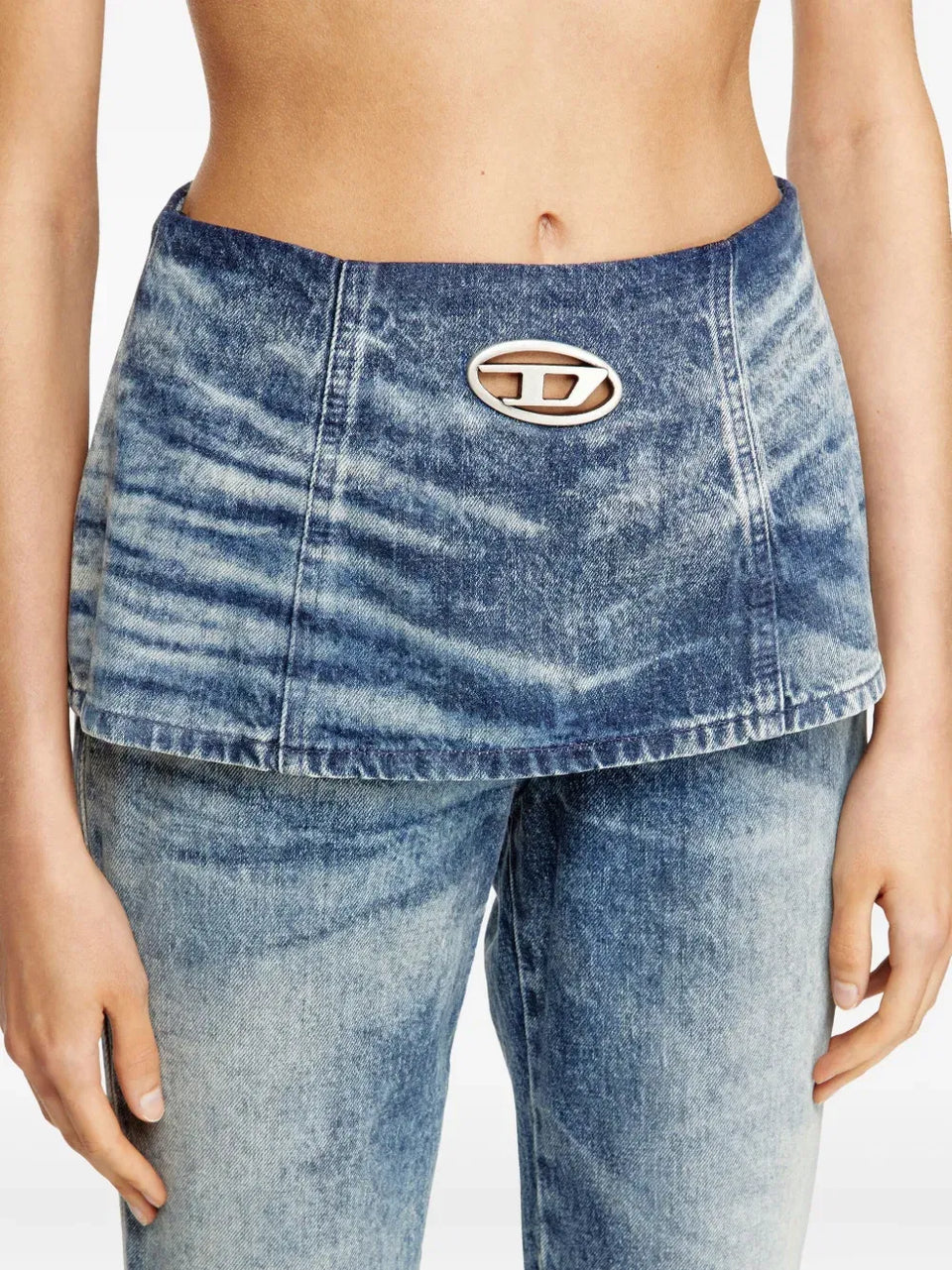 D-Hourjian 007Da peplum-waist jeans