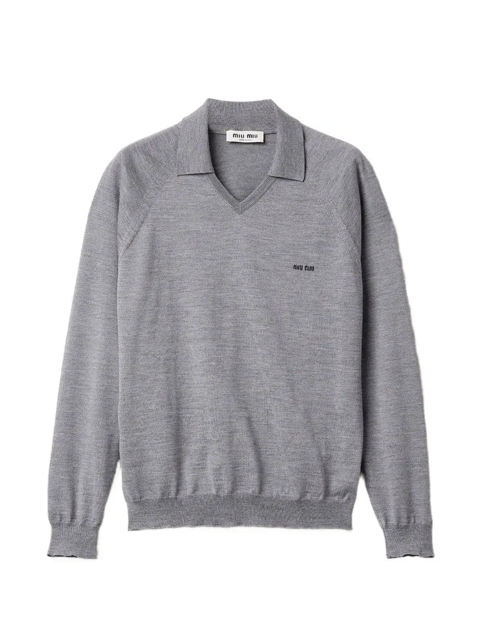 intarsia collared sweater