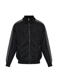 side-stripe zip-fastening jacket