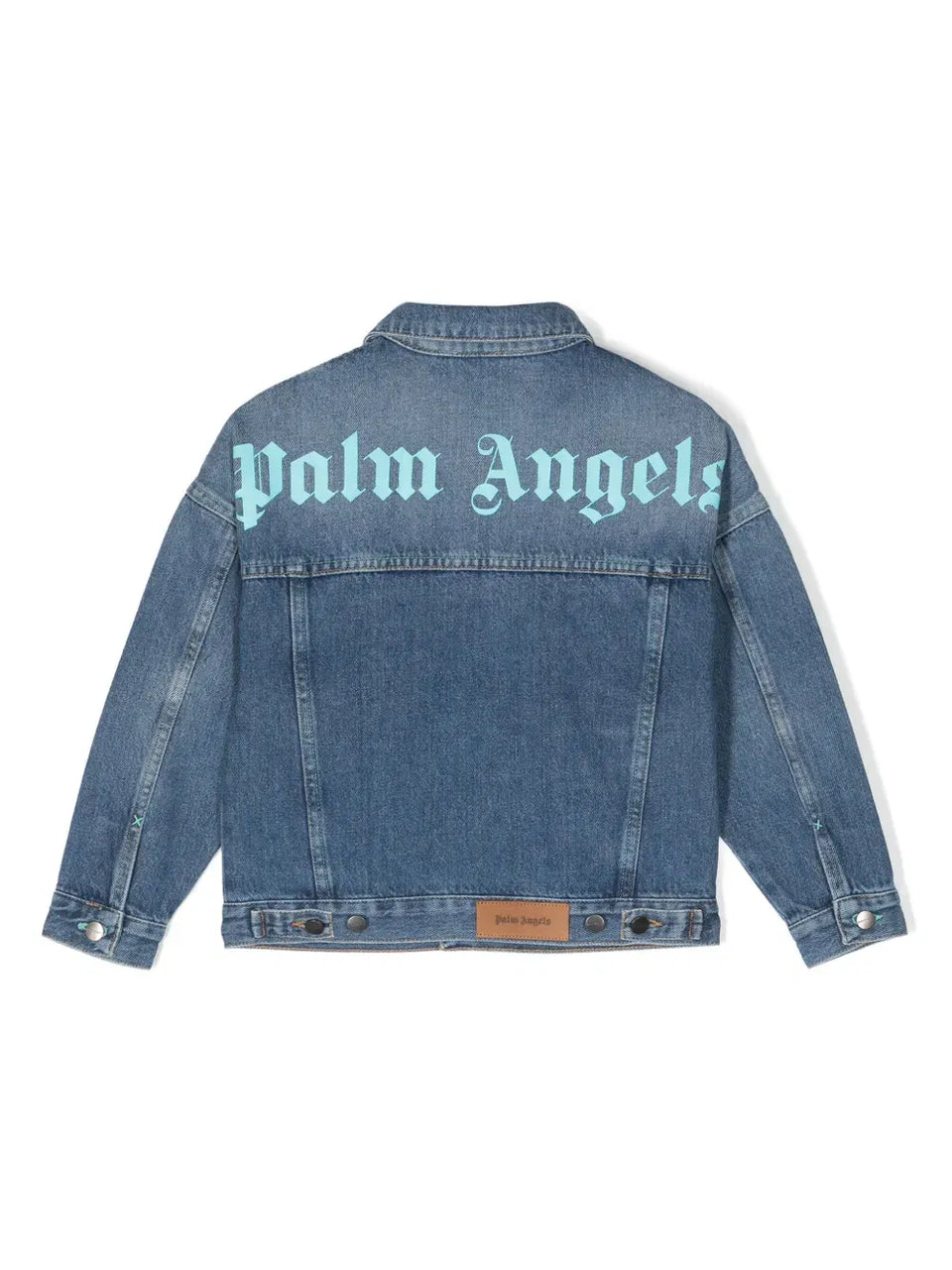 logo-print denim jacket