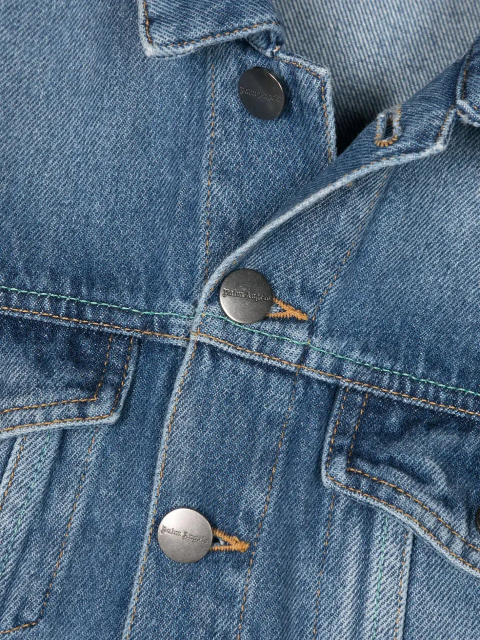 logo-print denim jacket