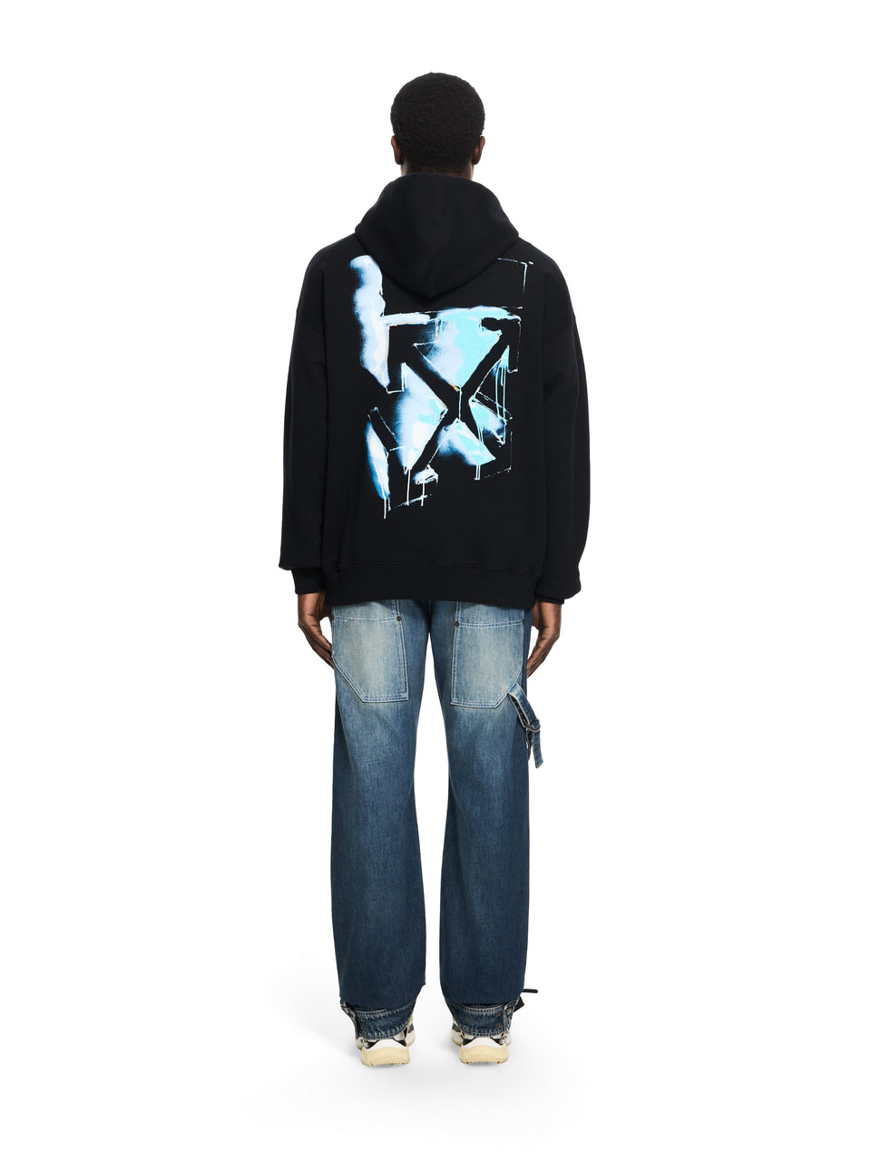 Off White 3D Spray Arrow Skate Hoodie