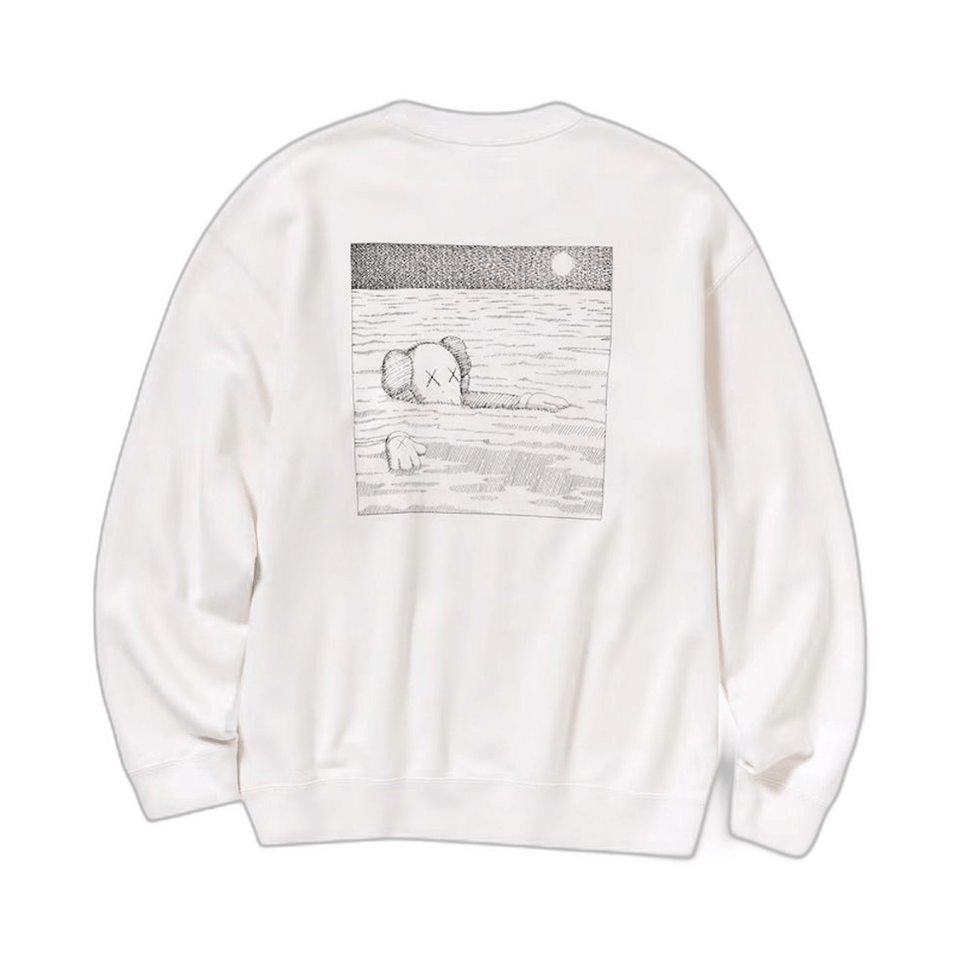 KAWS x Uniqlo Longsleeve Sweatshirt (US Sizing) Off White