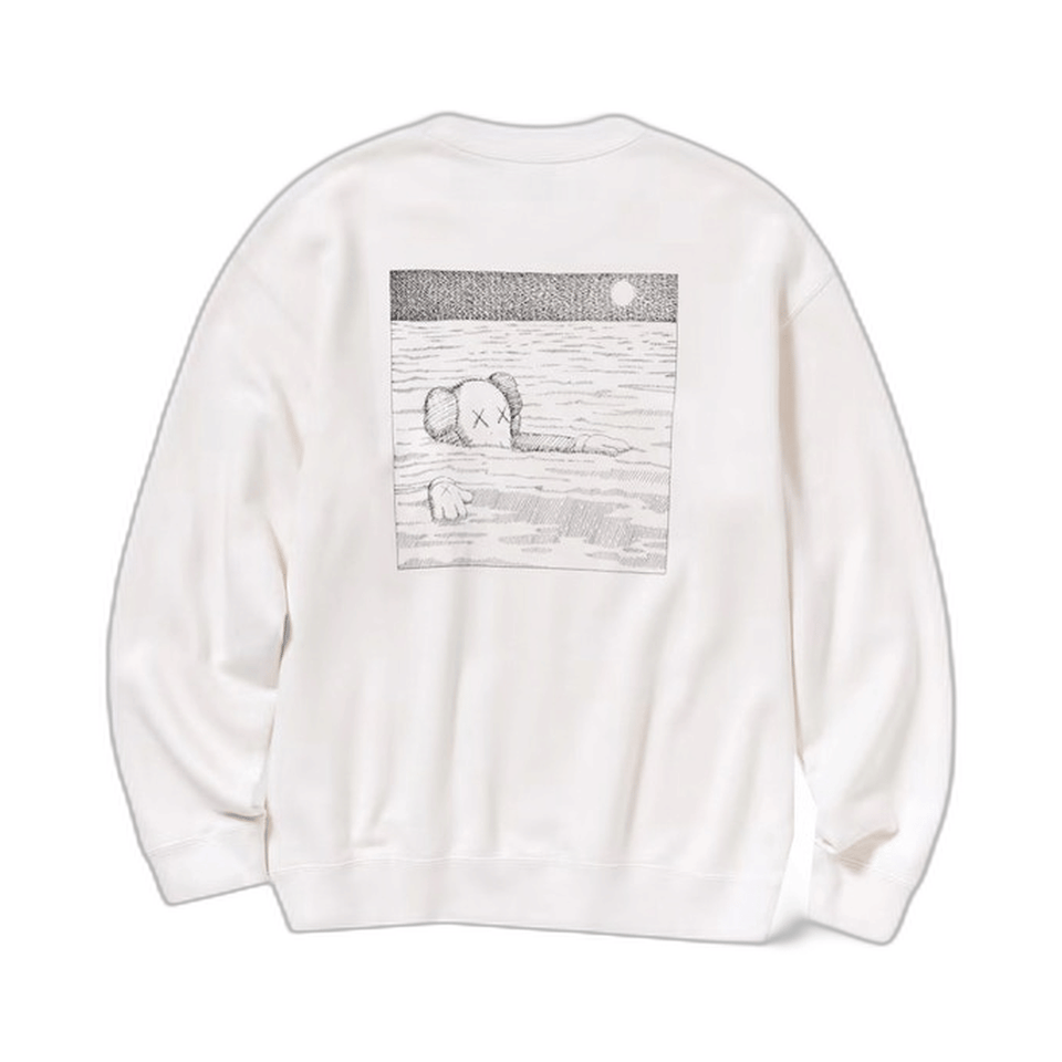 KAWS x Uniqlo Longsleeve Sweatshirt (US Sizing) Off White