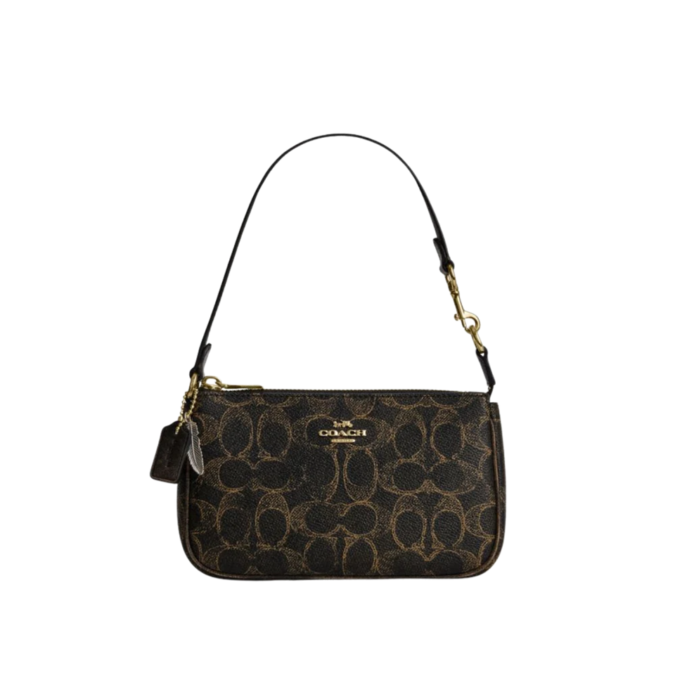 Coach Nolita 19 In Loved Signature Canvas With Charms Gold Brown