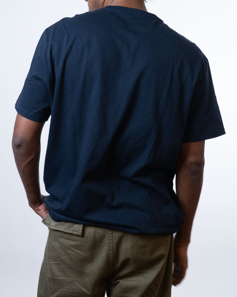 Armani Exchange Multiple Logo Navy Blue T-Shirt (XL)