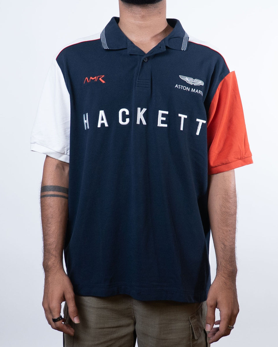 Hackett Aston Martin Navy Blue Polo (2XL)