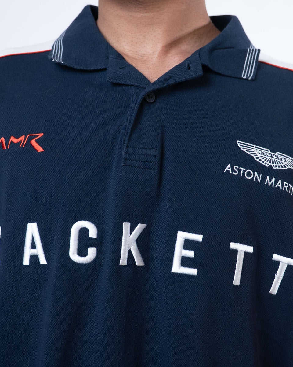 Hackett Aston Martin Navy Blue Polo (2XL)