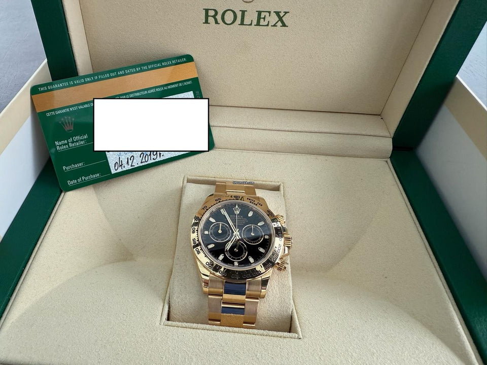 Rolex | Daytona | 116508 | Yellow gold | 40 mm | Yellow gold | Black | Automatic
