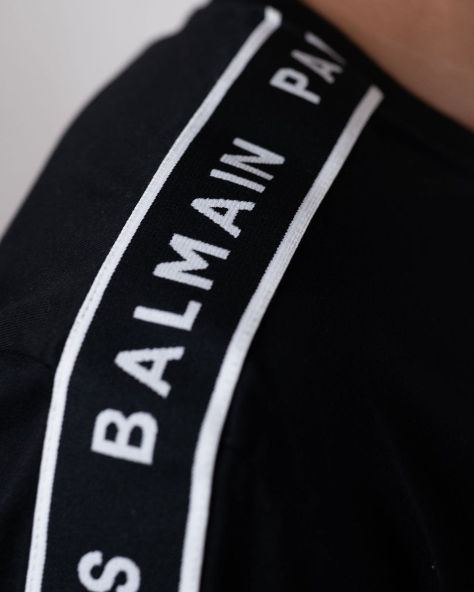 Balmain Paris Basic Black T-Shirt (M)