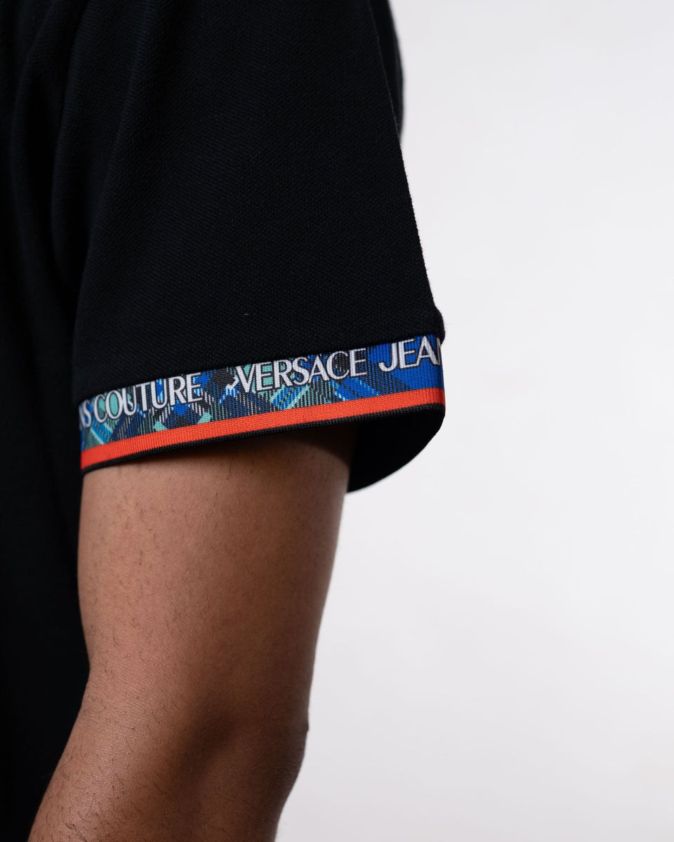 Versace Jeans Couture Black Flower Printed T-Shirt (M)