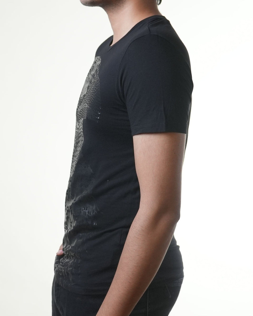 Armani Exchange Eagle Print Black T-Shirt (S)