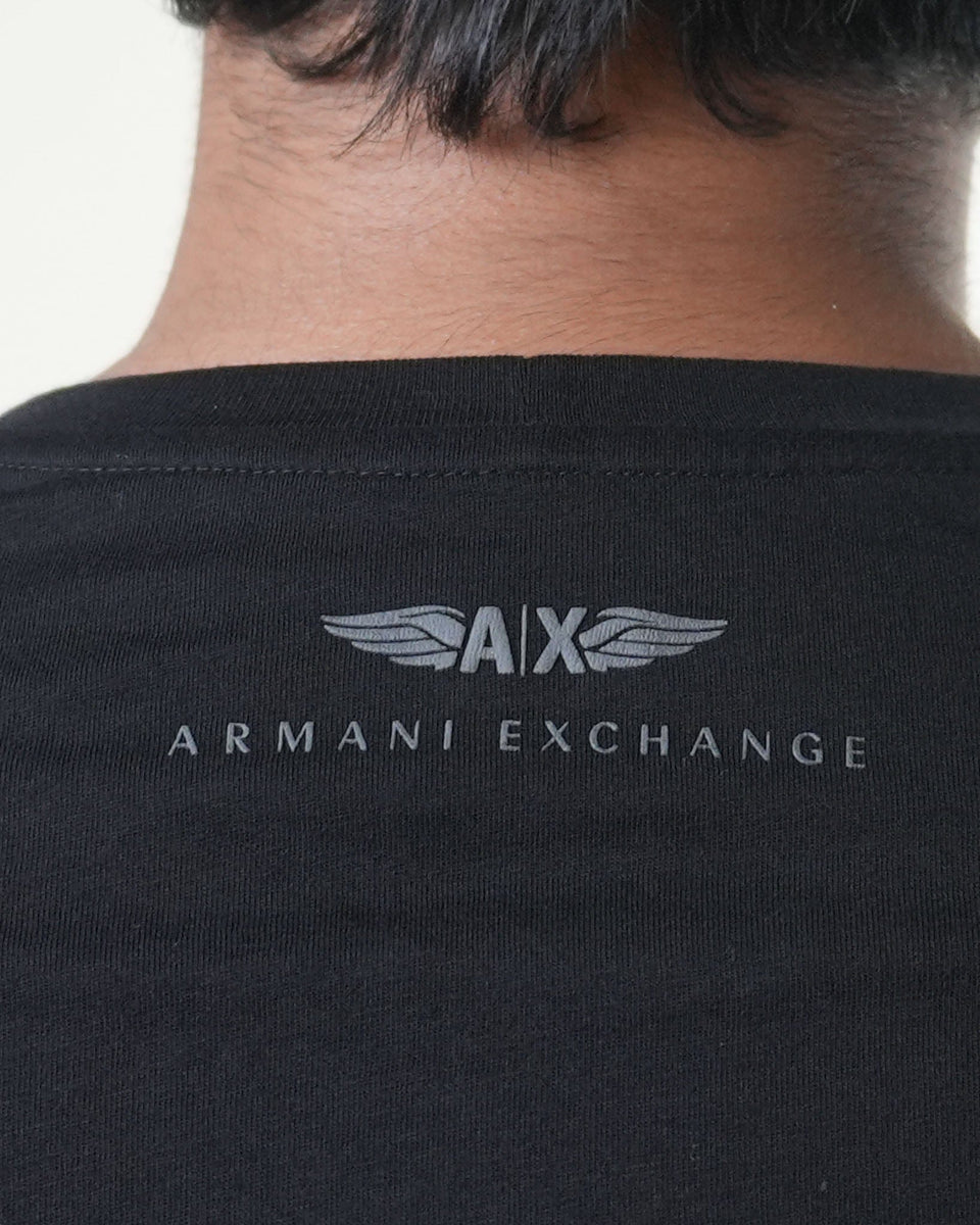 Armani Exchange Eagle Print Black T-Shirt (S)