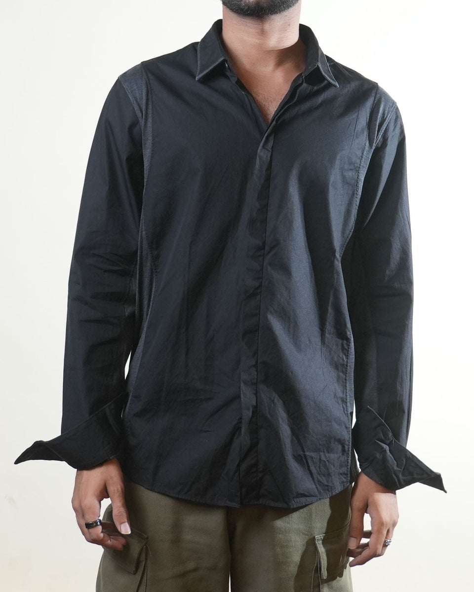 Calvin Klein Black & Grey Shirt (M)