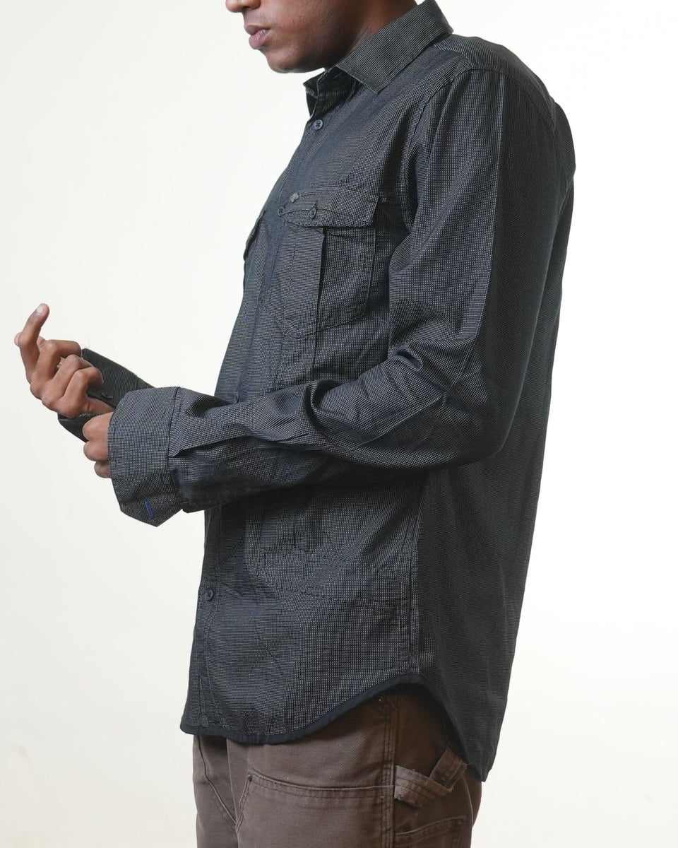 Armani Exchange Black Dotted Shirt (M)