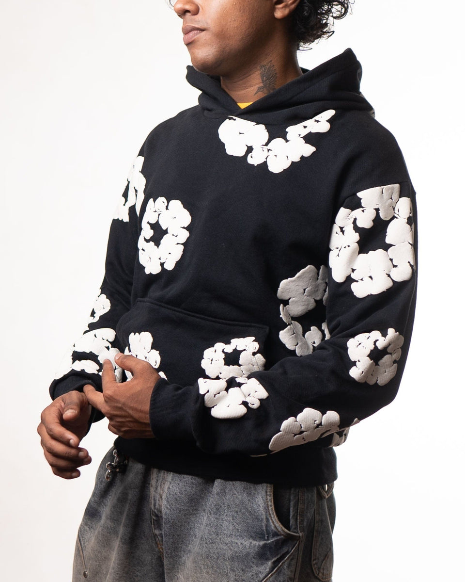 Denim Tears Black&White Floral Hoodie (S)