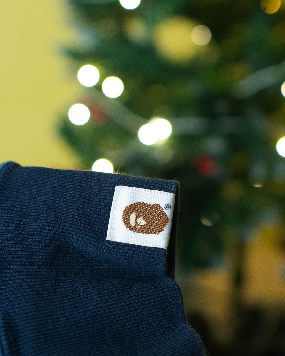 Bape x Alpha Industries Crewneck Sweater Navy (XL)