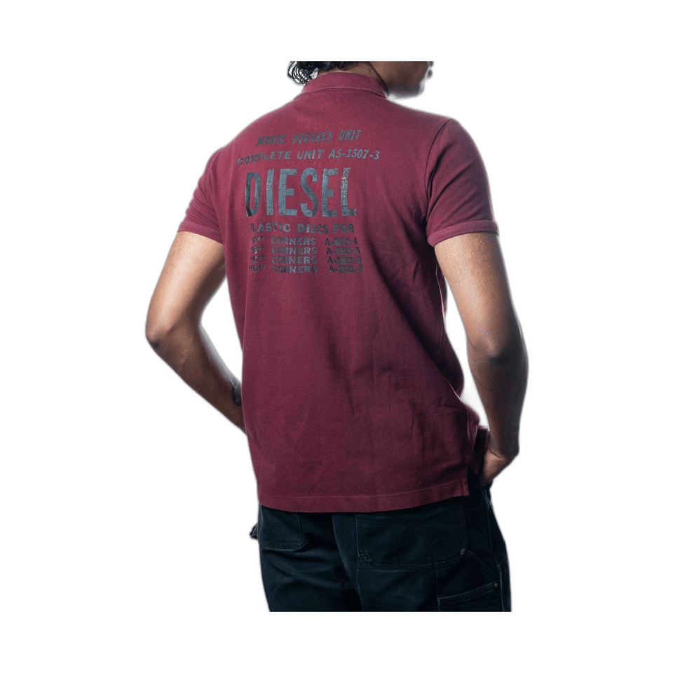 Diesel Red Polo T-Shirt (M)
