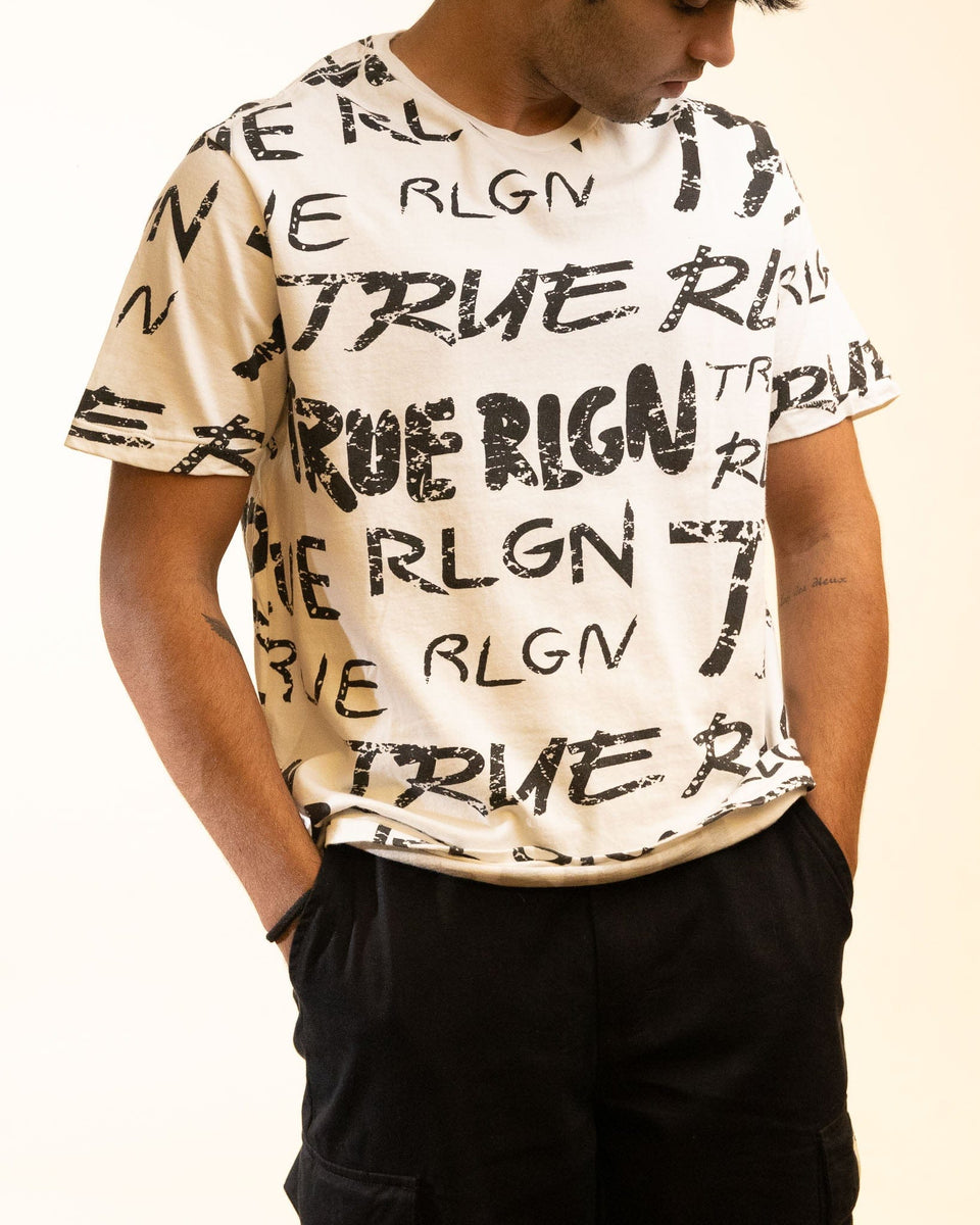 True Religion Printed white T-Shirt (S)