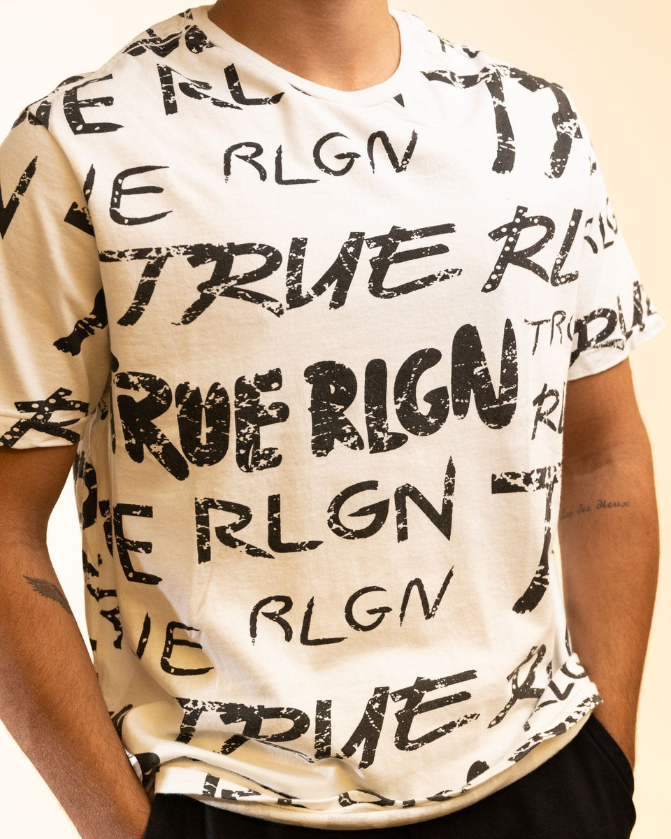 True Religion Printed white T-Shirt (S)