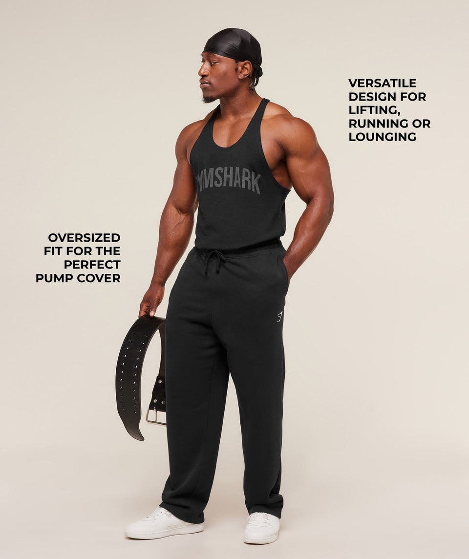 Gymshark Power Stringer - Black/Asphalt Grey