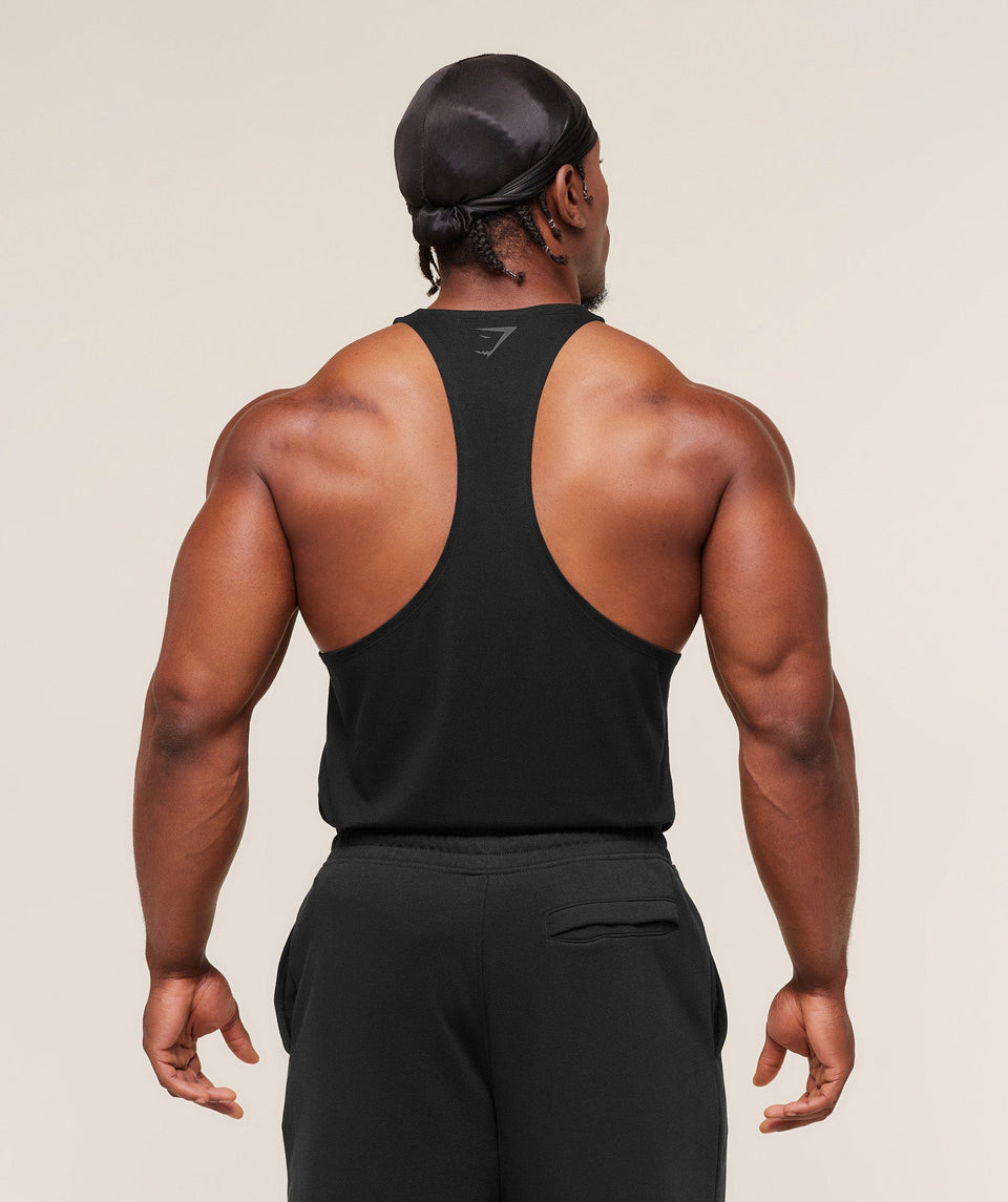 Gymshark Power Stringer - Black/Asphalt Grey