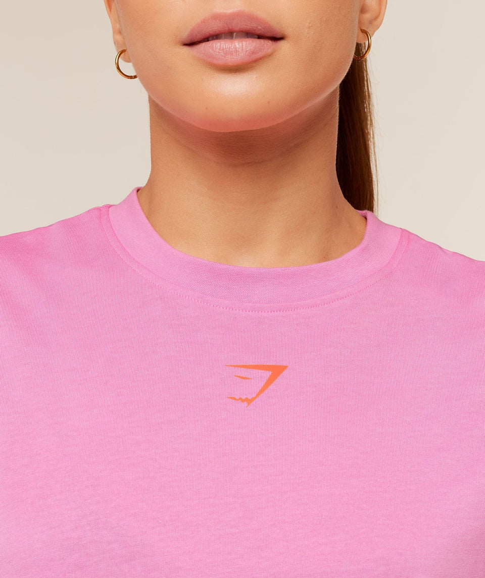 Gymshark Power Oversized T-Shirt - Focus Pink