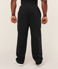 Gymshark Power Straight Leg Pants - GS Black/GS Asphalt Grey
