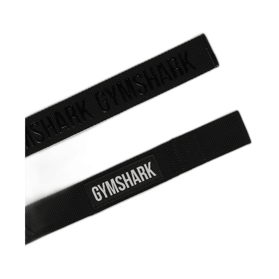 Gymshark Silicone Lifting Straps - Black