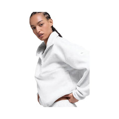 Alo Women's Polar Fleece Retreat Cover Up - White Heather Grey